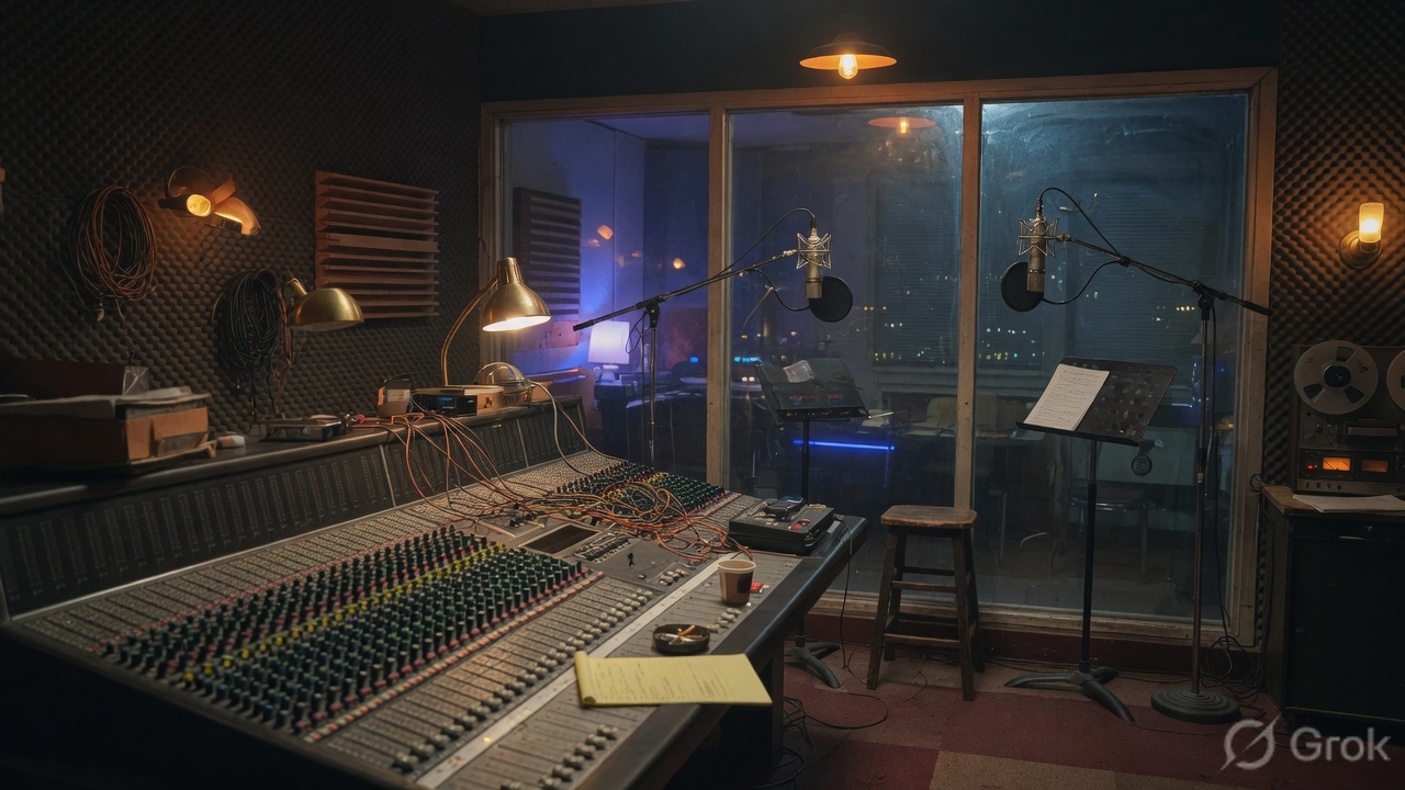 A recording studio ready for the next artist.